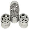 NHX RC 1.0" 5F Aluminum Beadlock Crawler Wheels Rims Silver 4pcs: Axial SCX24 view 1