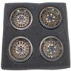 NHX RC 1.0" Black Brass Beadlock Crawler Wheels Rims 4pcs : Axial SCX24 view 3
