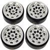 NHX RC 1.0" 8H Alum Beadlock Crawler Wheels Rims Silver 4 w/Brass Weight : SCX24 view 2