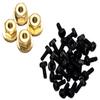 NHX RC 1.0" 8H Alum Beadlock Crawler Wheels Rims Red (4) w/Brass Weight : SCX24 view 2