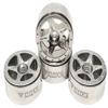 NHX RC 1.0" 5P Aluminum Beadlock Crawler Wheels Rims Silver 4pcs: Axial SCX24 view 1