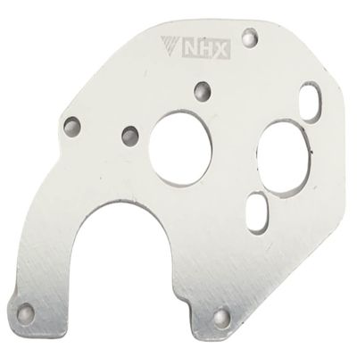 NHX RC Aluminum Motor Mount Plate Silver : SCX24