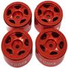 NHX RC 1.0" 5F Aluminum Beadlock Crawler Wheels Rims Red 4pcs : Axial SCX24 view 2