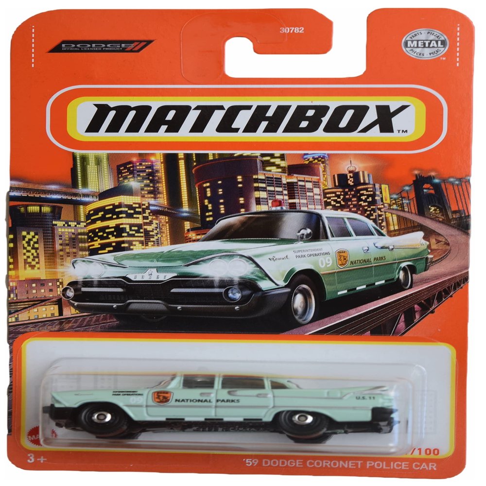 Matchbox '59 Dodge Coronet Police Car - 71/100 Pastel Green