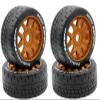 Power Hobbies Powerhobby 1/8 GT Beast Belted Mounted Tires Medium 17mm Wheels (4) Arrma Infraction/Limitless/HoBao/GRP (Brown) view 1