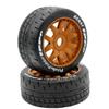 Power Hobbies Powerhobby 1/8 GT Beast Belted Mounted Tires Medium 17mm Wheels (4) Arrma Infraction/Limitless/HoBao/GRP (Brown) view 2