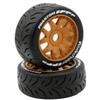 Power Hobbies Powerhobby 1/8 GT Phantom Belted Mounted Tires Medium 17mm Wheels (4) Arrma Infraction/Limitless/HoBao/GRP (Brown) view 2