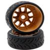 Power Hobbies Powerhobby 1/8 GT Phantom Belted Mounted Tires Medium 17mm Wheels (4) Arrma Infraction/Limitless/HoBao/GRP (Brown) view 3
