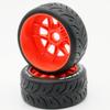 Power Hobbies 1/8 GT Phantom Belted Mounted Tires Soft 17mm Wheels (4) Arrma Infraction/Limitless/HoBao/GRP (Orange) view 3