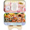 Spilay Dollhouse Miniature with Furniture,DIY Dollhouse Kit Mini Iron Box Theater,1:24 Scale Creative Room Best Birthday Gift for Adult Lover Girl Friend Birthday Gift (Q09) view 1