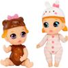 Baby Born Mini Babies Playset  Unwrap Surprise Twins or Triplets Collectible Baby Dolls with Soft Swaddle, Blanket, Ducky Pull Toy Series 3 Multicolor view 4