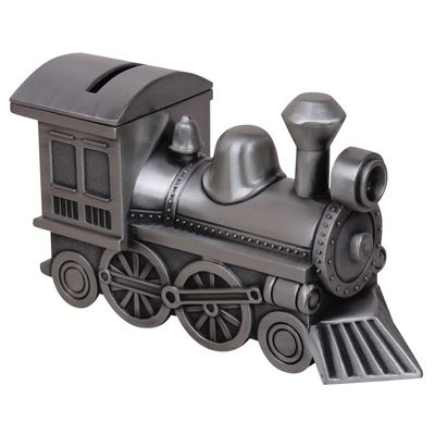 YKHB Piggy Bank Metal Train Coin Bank Retro Creative Money Bank Home Decoration Gifts for Birthday Christmas Baby Shower