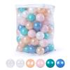 Heopeis Ball Pit Balls Pack of 100 - New 6 Pearl Colors Phthalate Free BPA Free Crush Proof Plastic Balls for Toddlers 1-5 Play Balls for Babies Ball Pit Ball Pool. view 1