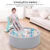 Heopeis Ball Pit Balls Pack of 100 - New 6 Pearl Colors Phthalate Free BPA Free Crush Proof Plastic Balls for Toddlers 1-5 Play Balls for Babies Ball Pit Ball Pool. view 3