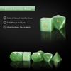 UDIXI Natural Gemstone DND Dice Set, 7PCS Handmade Crystal Stone Dice Set D&D for Dungeons and Dragons Role Playing Game and Tabletop Games (Green Cat's Eye) view 3