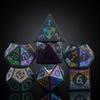 UDIXI Obsidian Dice Gemstone DND Dice Set Stone D&D Dice Colorful Pattern for and Tabletop Games view 2