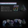 UDIXI Obsidian Dice Gemstone DND Dice Set Stone D&D Dice Colorful Pattern for and Tabletop Games view 3