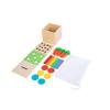 Adena Montessori 3 in 1 Wooden Montessori Play Kit Baby Toys,Includes Matchstick Color Drop Game,Carrot Harvest Game and Coin Box,Learning Toy for Kid 1,2,3 Year Old,Girl Boy Gift for Baby 6-12 Month view 2