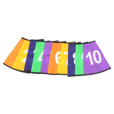 10pcs Logo Bucket Protective Sleeve Sign Sleeves for Cones Colorful Rug Football Cones Cover Sports Killing for Chickens Kids Child Pocket Football Training Polyester Cloth