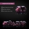 UDIXI Natural Gemstone Dice Set, 7PCS Crystal Stone DND Dice for Role Playing Game and Tabletop Games (Purple Cat's Eye) view 3