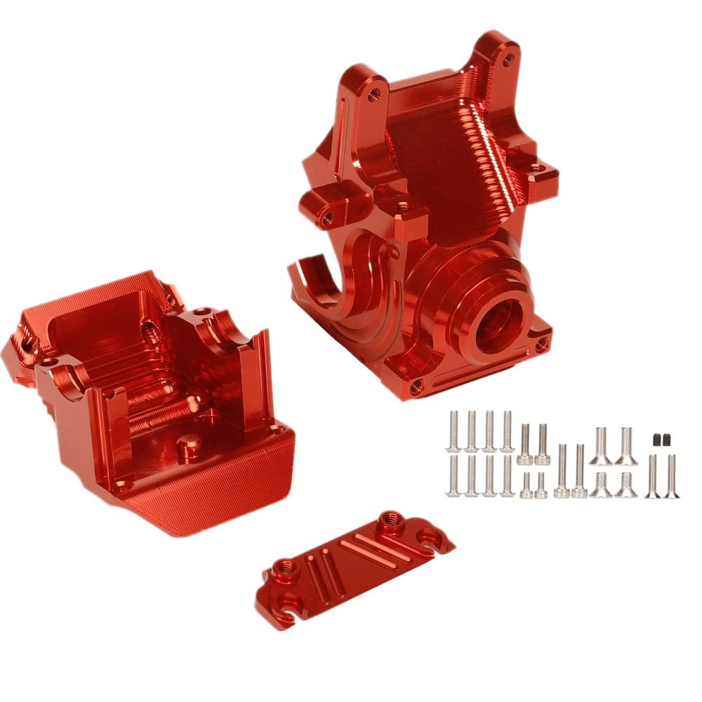 Aluminum Front Or Rear Gear Box for Arrma 1/8 KRATON, Outcast, Notorious, Typhon, Talion, 1/7 Infraction, Infraction V2, Limitless, 1/10 SENTON WD (red)