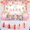 Baby Shower Decorations for Girl,Floral Theme Girl Baby Shower Balloons,It Is A Girl Backdrop Sign for Gender Reveal Party Supplies view 1