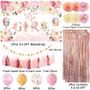 Baby Shower Decorations for Girl,Floral Theme Girl Baby Shower Balloons,It Is A Girl Backdrop Sign for Gender Reveal Party Supplies view 2