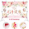 Baby Shower Decorations for Girl,Floral Theme Girl Baby Shower Balloons,It Is A Girl Backdrop Sign for Gender Reveal Party Supplies view 3