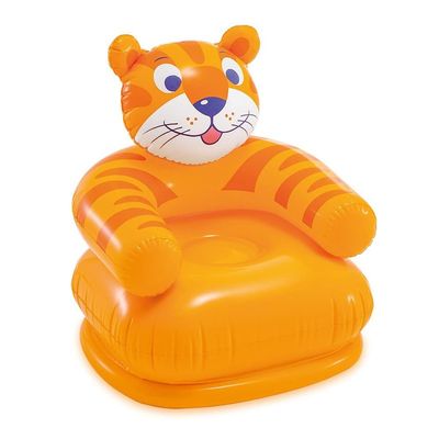 DDER Children Inflatable Stool Cartoon Animal Model Inflatable Sofa Household Children Animal Inflatable Seat (Black)