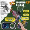 Anstoy Splat Gun Electric with Gel Ball Blaster AEG AKM-47 Splatter Ball Blaster for Outdoor Activities-Fighting Shooting Team Game Ages 14+(Halloween) view 4