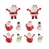 Happyyami 10 Pcs Santa Claus Resin Miniature Ornaments, Christmas Desktop Decorations for Home Office, for Holiday Decor and Children view 1