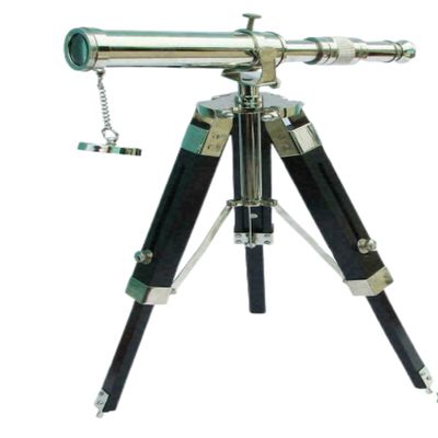 Brass Telescope Antique Silver Telescope with Tripod Stand Brass Nautical Telescope Nickel Finish Navy Telescope Spyglass Great Collectible Gift Item for Nautical Lover's by Heynz