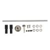 Dilwe RC Metal Rear Bridge axle, Remote Controlled Truck Upgrade Accessory for WPL D12, 2 Colors(Silver) view 1