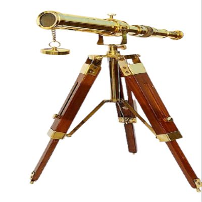 Brass Telescope with Tripod Antique Telescope Stand Brass Nautical Telescope Handmade Telescope Spyglass Great Collectible Gift Item for Nautical Lover's (10 inch) by Heynz
