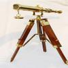 Brass Telescope with Tripod Antique Telescope Stand Brass Nautical Telescope Handmade Telescope Spyglass Great Collectible Gift Item for Nautical Lover's (10 inch) by Heynz view 2