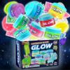 35.16 FL OZ Glow in The Dark Slime for Kids 6+, FunKidz 1040 ML Large Slime 8 Packs Neon Colors Slime Kit Green Blue Pink Yellow Gift for Boys Girls Birthday Party view 1