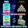 35.16 FL OZ Glow in The Dark Slime for Kids 6+, FunKidz 1040 ML Large Slime 8 Packs Neon Colors Slime Kit Green Blue Pink Yellow Gift for Boys Girls Birthday Party view 2