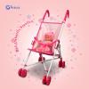 Anivia Baby Doll Collection Doll Stroller Heart Design Gifts for Toddlers and Girls Foldable Doll Stroller view 3