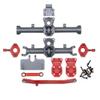 CODA RACING Aluminum Front&Rear Bridge Diff Housing Cover Steering Knuckle Servo Mount for AXIAL 1/24 SCX24 AXI00001 AXI00002 AXI00005 AXI00006 RC Crawler Car view 4