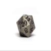7 Piece Legendary Metal Dice Set - Bronze, Gold, Silver, and Copper Designs with Signature Font (Legendary Silver) view 4