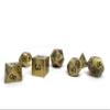 7 Piece Legendary Metal Dice Set - Bronze, Gold, Silver, and Copper Designs with Signature Font (Legendary Bronze) view 3
