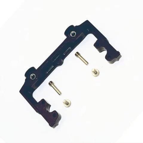 for Crawler RC SCX10 II AX31393-1PC Set Black Aluminum Rear Bumper Mount Frame Plate