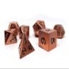 7 Piece Legendary Metal Dice Set - Bronze, Gold, Silver, and Copper Designs with Signature Font (Legendary Copper) view 3
