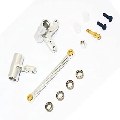 Aluminum Alloy Steering Assembly Bellcrank-1SET Silver HPI BULLET3.0 MT ST Ken Block WR8 Flux Upgrade Parts
