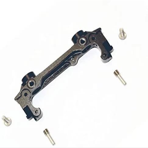 for Crawler RC SCX10 II AX31392-1PC Set Black Aluminum Front Bumper Mount Frame Plate