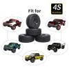 Hobbyfire Height 4.72 inches (120mm) 1/10 Short Course Truck Tires and Wheel Rims 12mm Hex with Foam Inserts for for All Terrain, Set of 4 (Style B) view 3