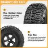 FriHobby High Performance 1/10 Short Course Truck Tires and Wheels Set 12mm Hex for Traxxas Slash 4X4 Redcat Blackout SC Losi Tenacity Baja Rey HPI HSP, Non Preglued (Not Preglued) view 4