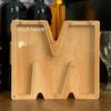 CLPONE 26 Letter Banks Personalized Coin Bank Kids Piggy Bank Laser Custom Name Wood Letter Piggy Banks Toy Bank view 1