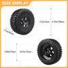 FriHobby High Performance 1/10 Short Course Truck Tires and Wheels Set 12mm Hex for Traxxas Slash Losi Tenacity HPI Redcat Blackout, Non Glued (Style 2) view 2