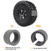 FriHobby High Performance 1/10 Short Course Truck Tires and Wheels Set 12mm Hex for Traxxas Slash Losi Tenacity HPI Redcat Blackout, Non Glued (Style 2) view 3